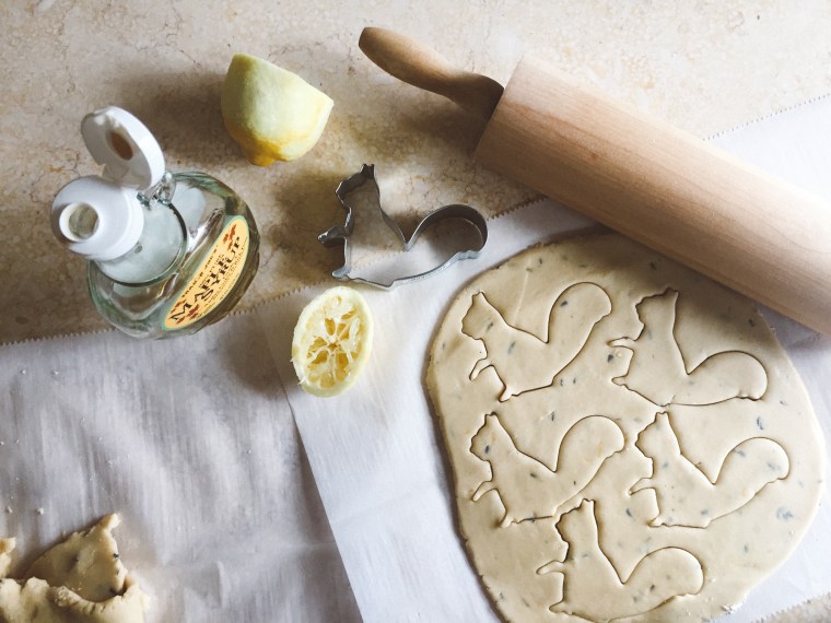 lemon lavender shortbread cookies
